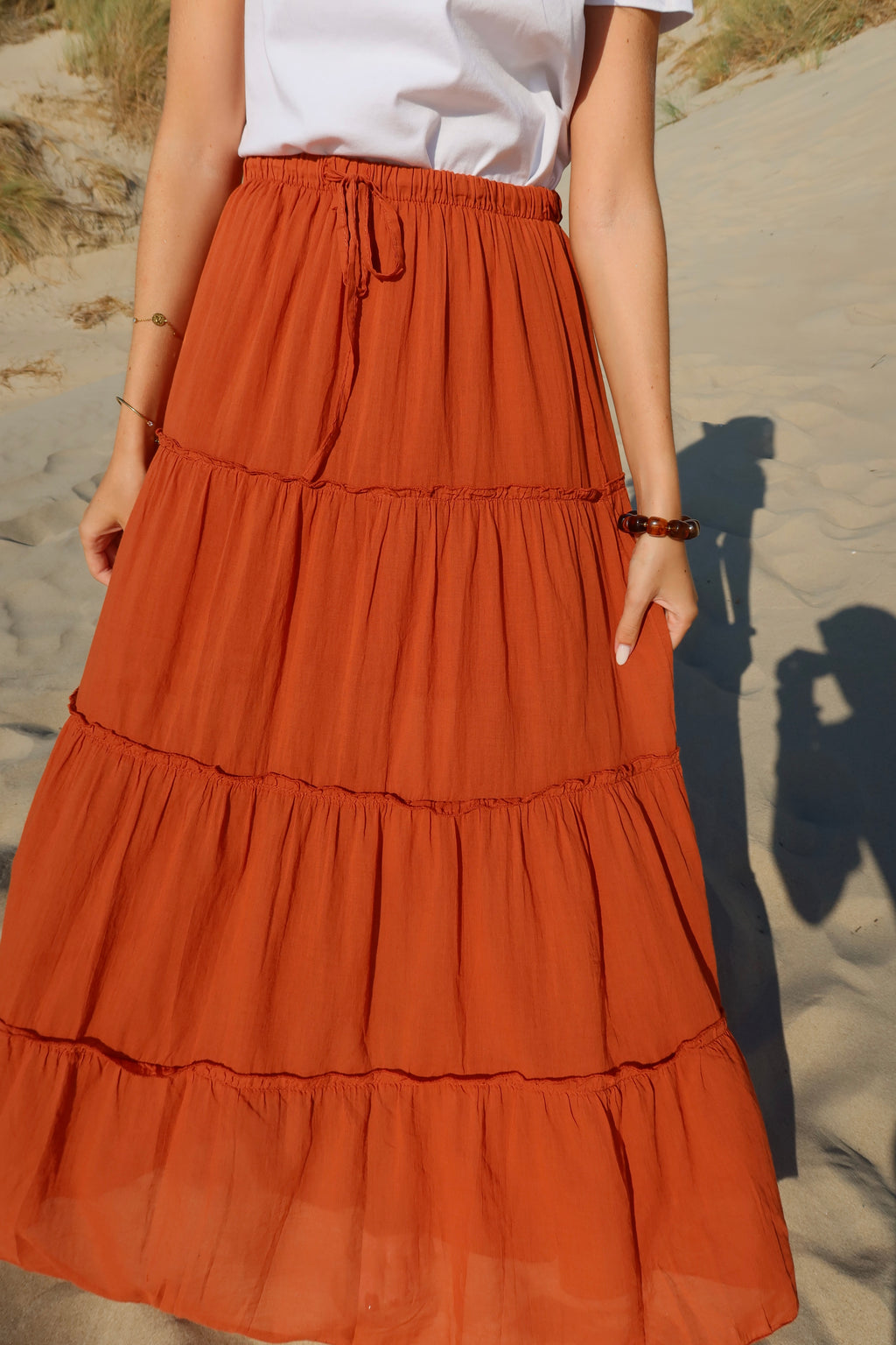 JUPE AMBRE - TERRACOTTA