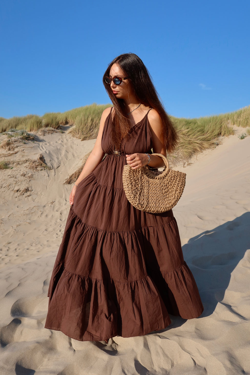 ROBE SALINA - MARRON