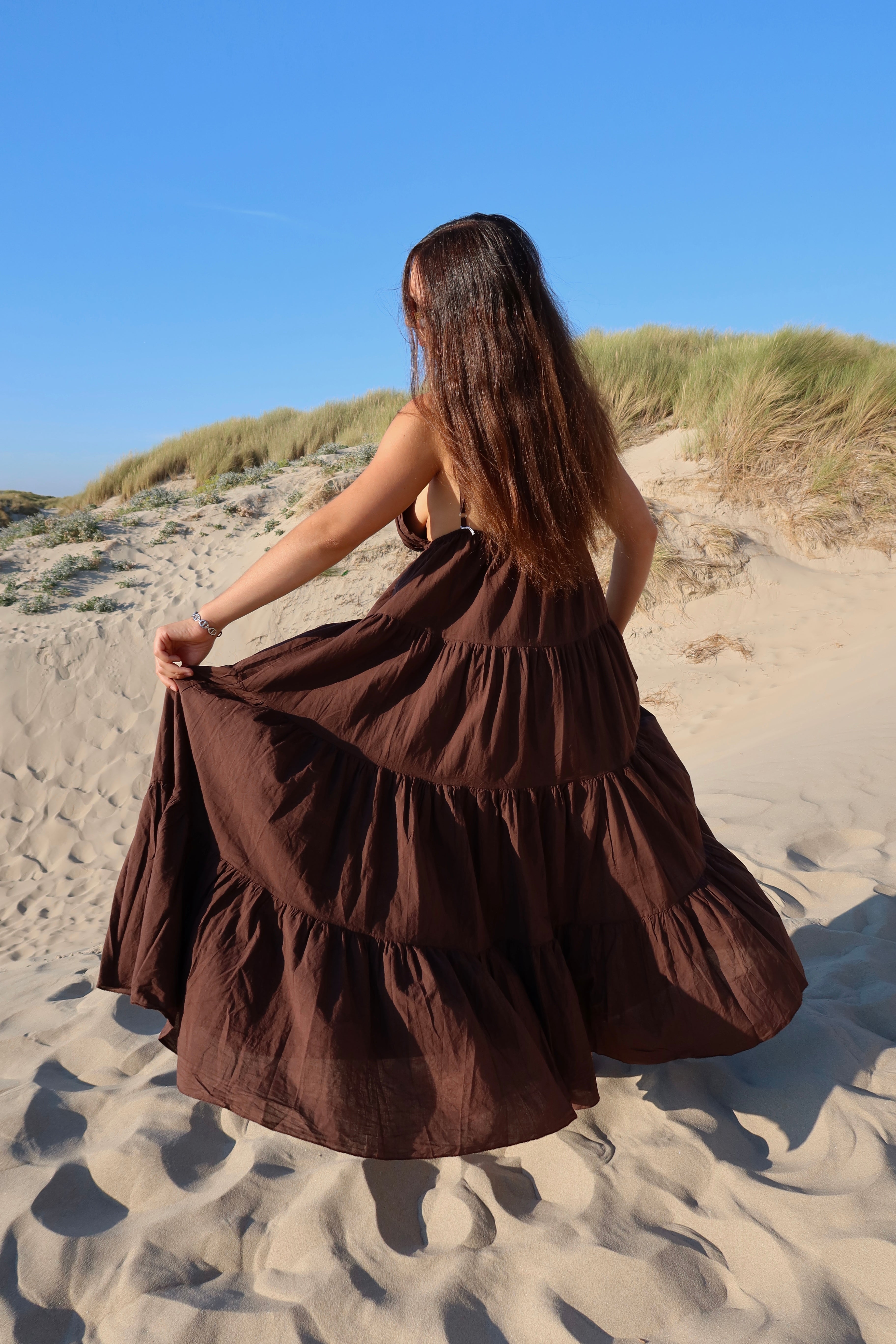 ROBE SALINA - MARRON