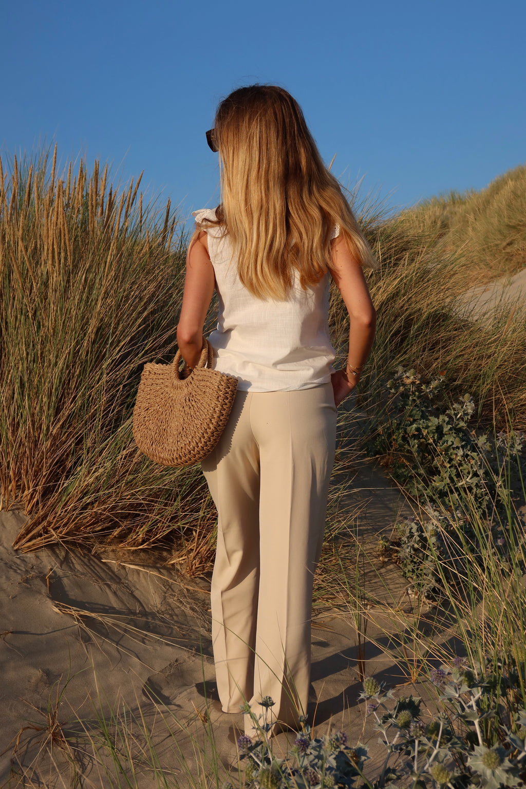 PANTALON SABLE - BEIGE